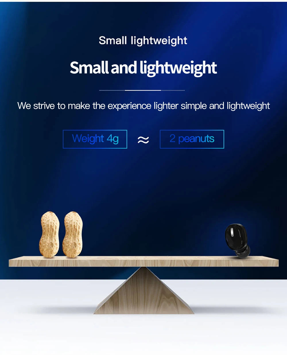 écouteurs sans fils.