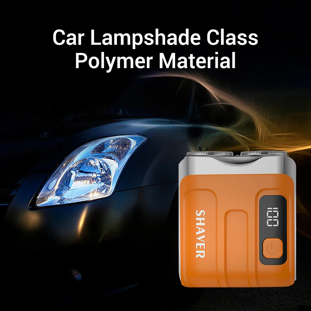 Rasoir Électrique Intelligent Étanche - Mini Rasoir de Voyage à Double Lame Rechargeable pour Homme